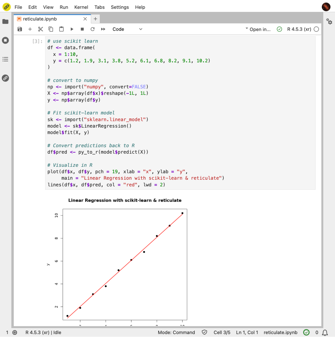Reticulate in the browser